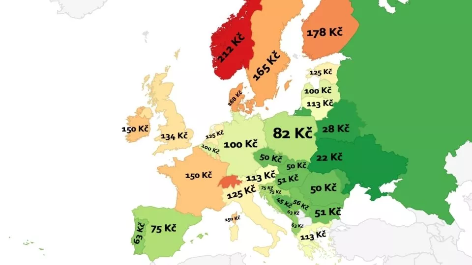 Průměrné ceny piva, 2024