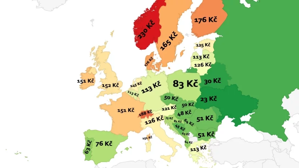 Cena piva v Evropě 2025