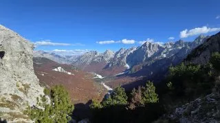 Albánie Theth - Valbona pass