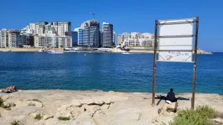 Stone Beach, Valletta, Malta