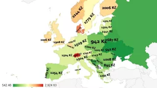 Mapa ukáže, na kolik vyjde napříč Evropou jídlo pro dva v restauraci. Někde nestačí ani 2000 Kč