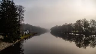 vodní elektrárna Poděbrady a Hučák