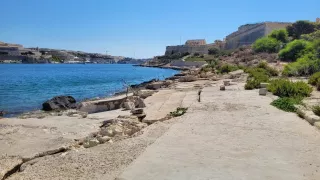 Stone Beach, Valletta, Malta